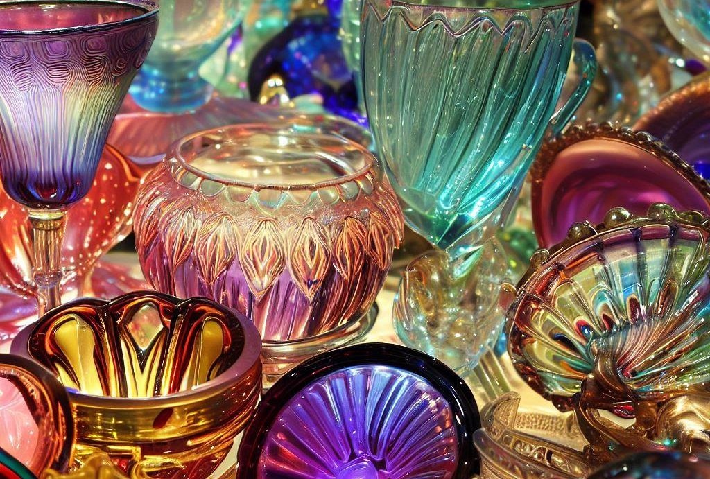 Shipping Antique Carnival Glass