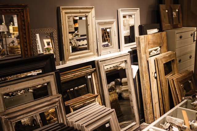 shipping antique framed mirrors